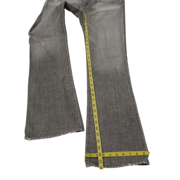 AG Adriano Goldschmied The Angel Flared Jeans Womens 29 Gray Distressed Denim - Picture 10 of 12